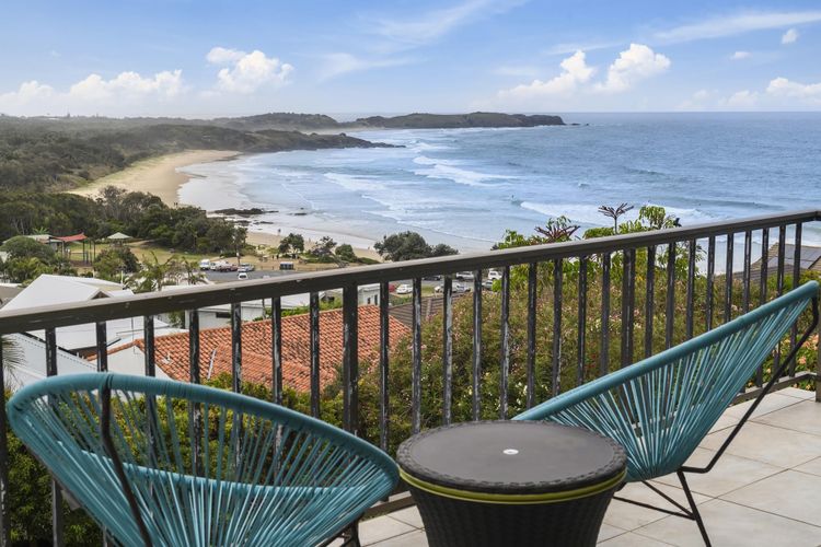 Panoramic balcony with full sea views