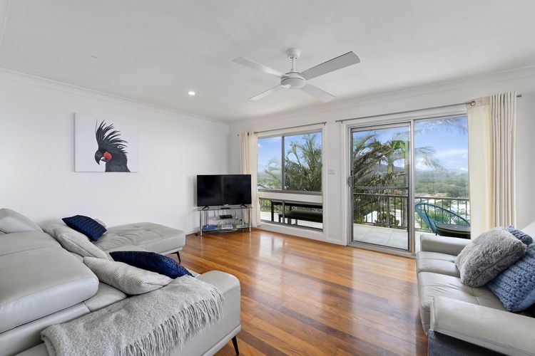 Homey Living Room With Ocean View