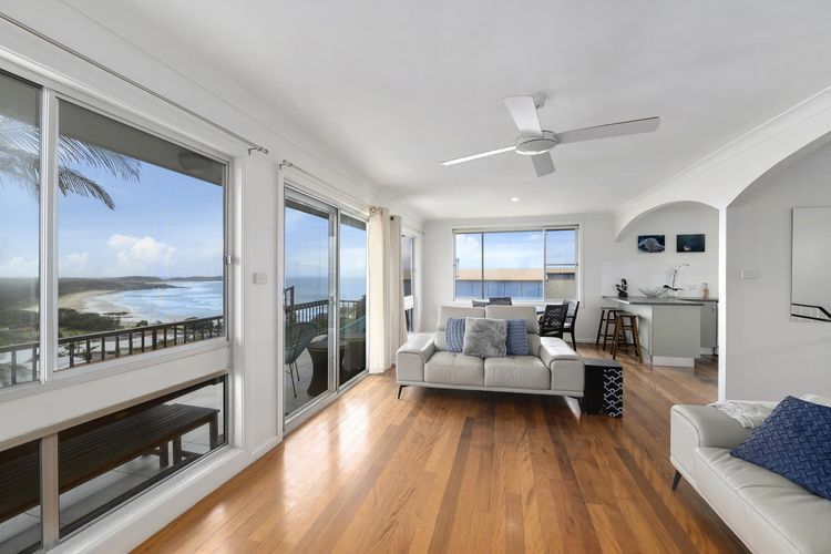 Homey Living Room With Ocean View