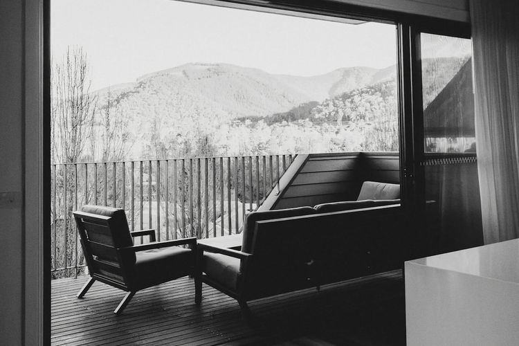 Balcony straight off the kitchen island - with stacker doors on all outdoor space you really can extend the outside in.