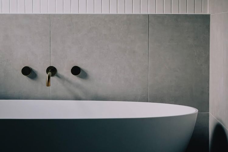 Freestanding tub in the Master Suite ensuite - third floor.