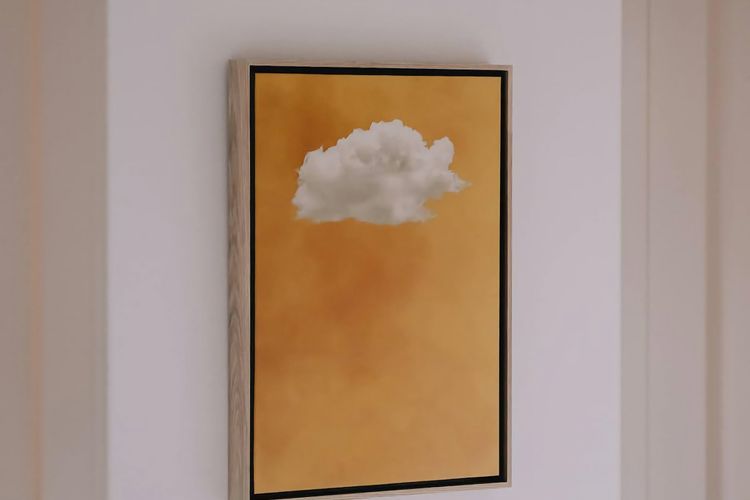 'In the clouds' - Let yourself slow down and meander through the home reflecting on each artwork.