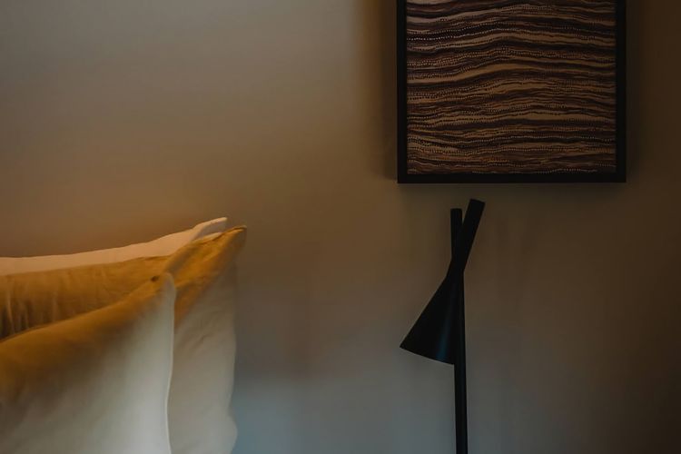 Bedroom 1 - beautifully made with high quality linen and soft furnishings; from Adairs & Saardè