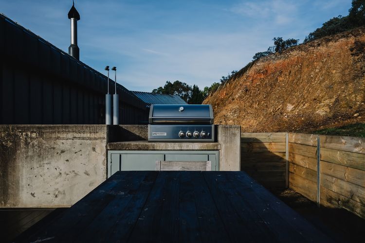 The grilling chief will be pleased with the size of this BBQ - gas fueled.