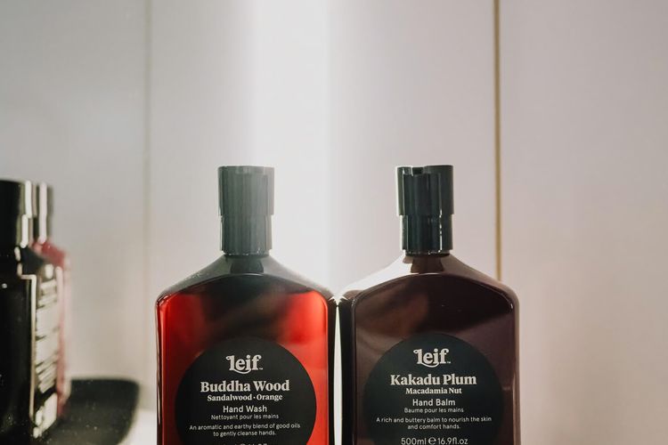 ‘Leif’ body amenities - Australian made
Kakadu Plum hand balm
Buddha Wood hand wash