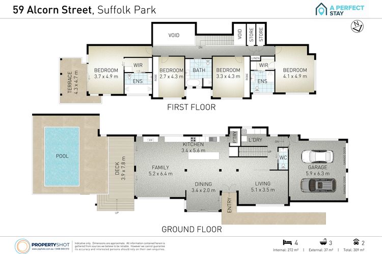 Ariels on the Beach – 4 BR beachfront home w. pool