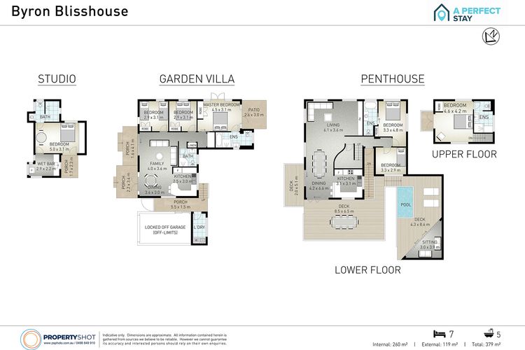 Byron Blisshouse – multi-home retreat with pool