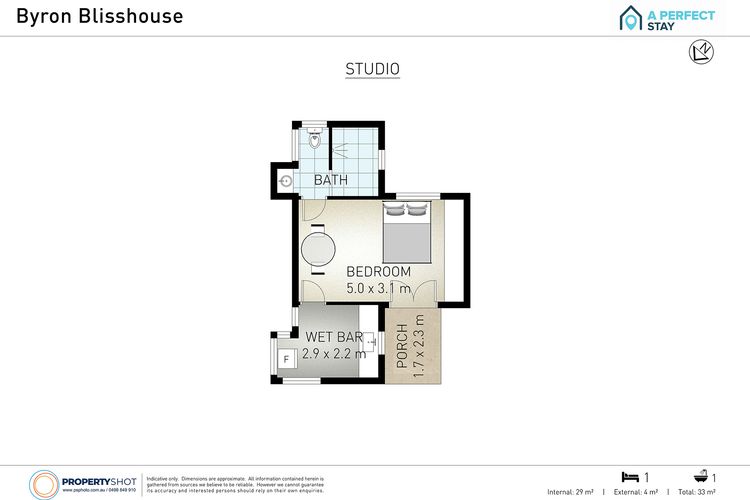 Byron Blisshouse Studio – coastal couples retreat