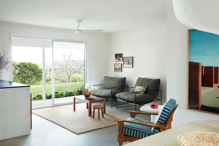 Hidden Byron – designer hinterland oasis with pool, fireplace and firepit