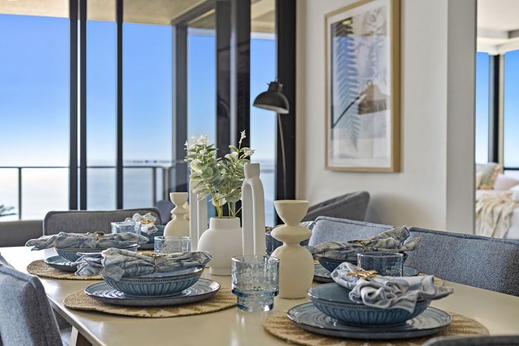 The elegant table set up