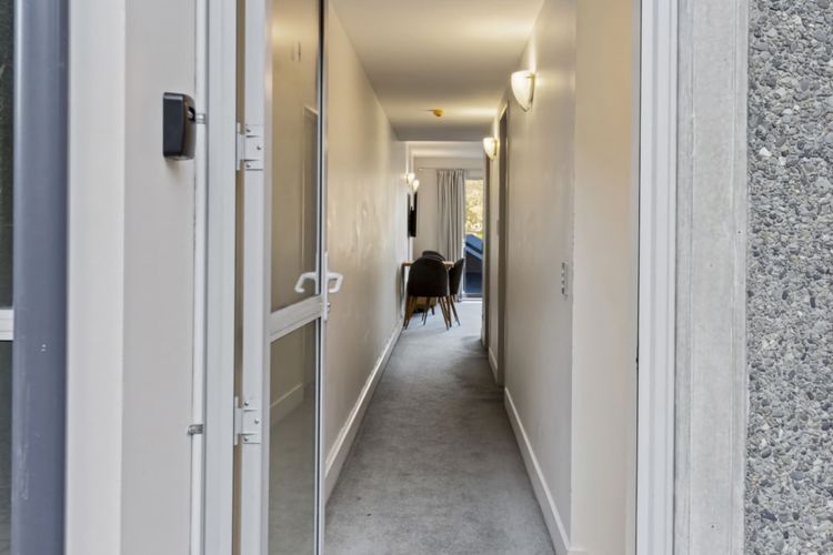 Back entrance with emergency key box