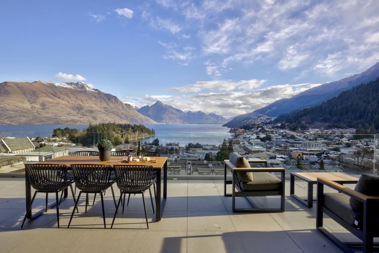 Fabulous deck with outdoor furniture and BBQ