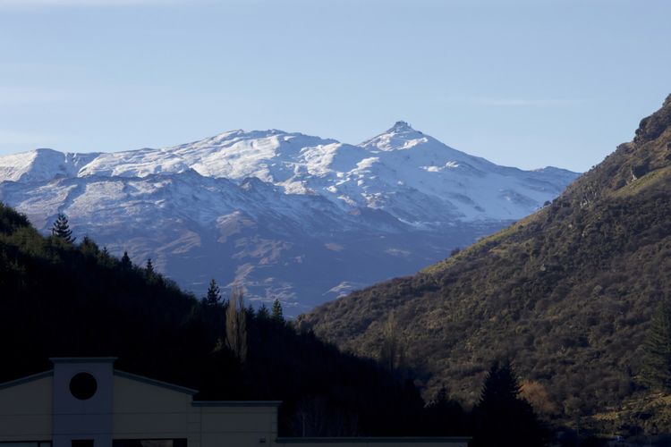 Views to coronet from the retail complex from patio