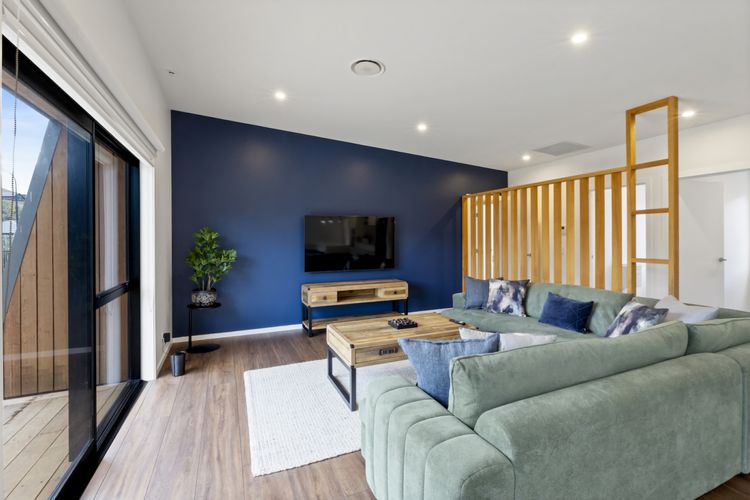 Living room with 65 inch smart TV (freeview included)