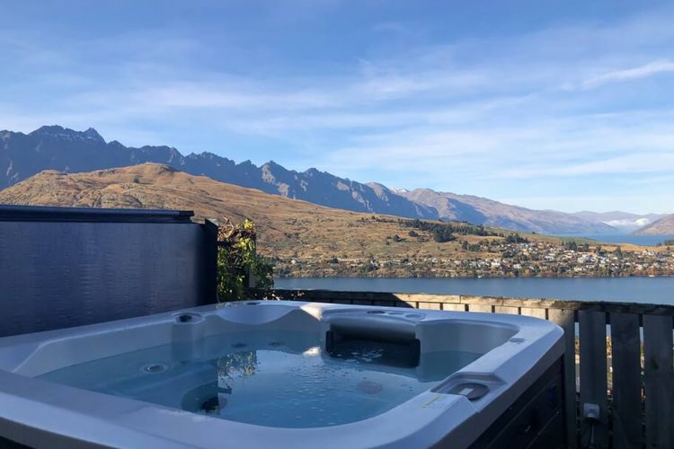 Spa with Views towards Remarkables