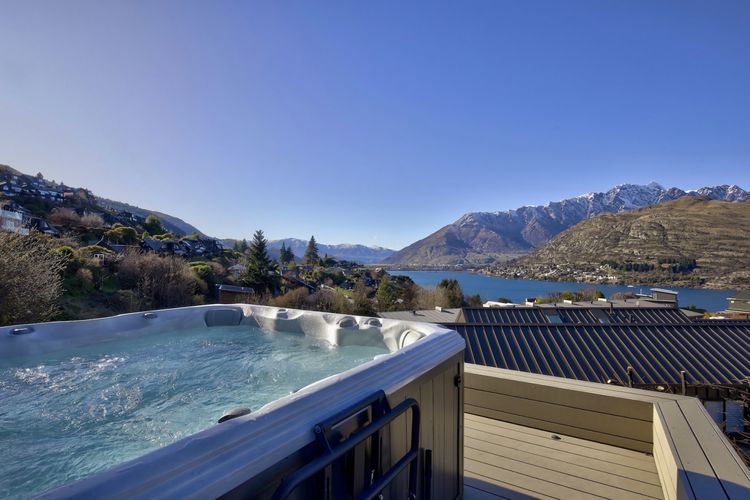 Enjoy the views from your private hot tub