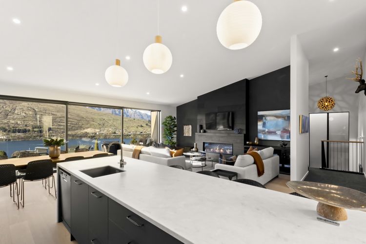 Large open plan kitchen