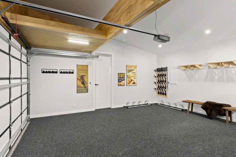 Garage - covered parking plus ski storage and boot drying rack for boots