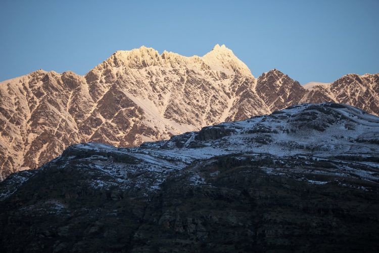 Snow capped mountain views