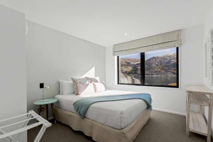 Bedroom 2 with lake and mountain views