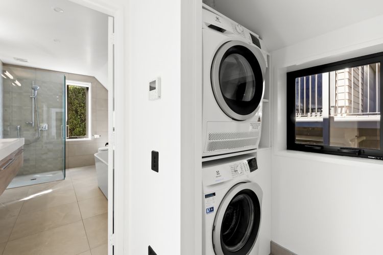 Full laundry with washer and dryer