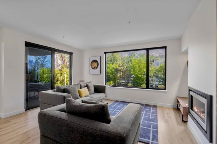 Living Area with gas fireplace