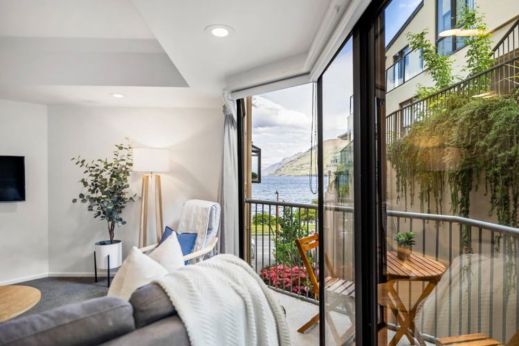 Partial lake view from living area