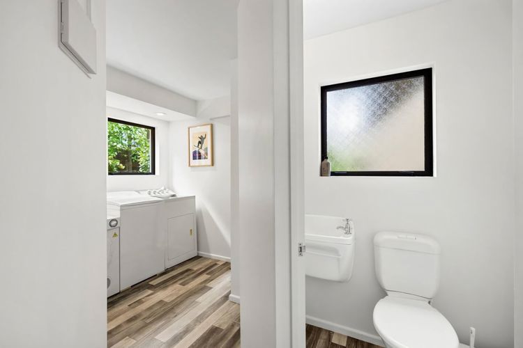 Laundry/upstairs guest bathroom