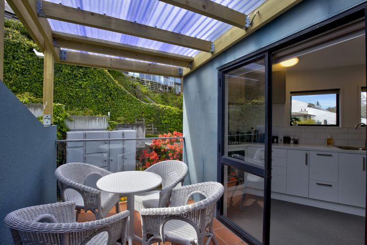 Back deck area - north facing and sunny