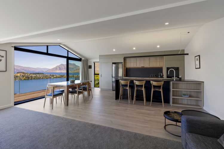 Open plan kitchen, dining and living room