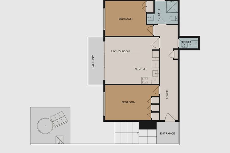 The Alcove – sleeps 4, hot tub