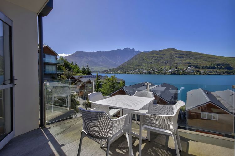 Top balcony looking towards the Remarkables Mountain Range