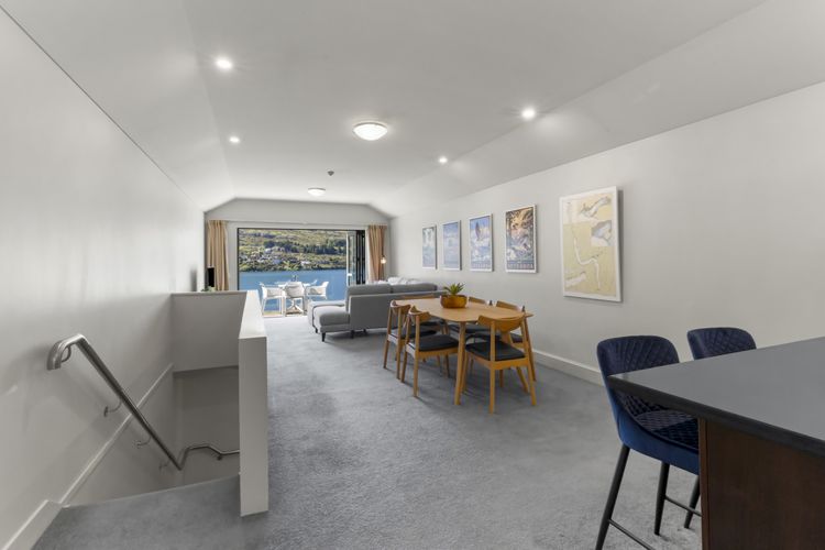 Open plan kitchen, living and dining enough for 6 guests