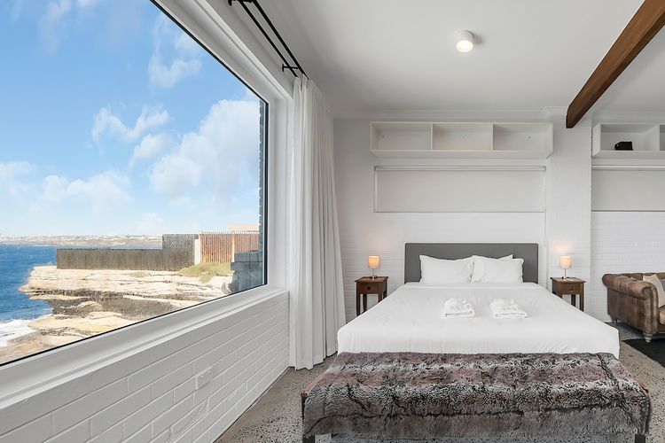 We use crisp, white, hotel linens (we hire from the same company as hotels)