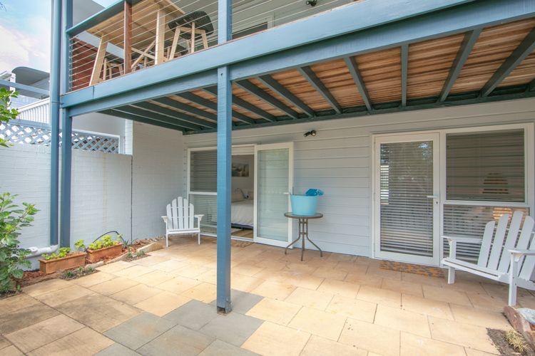 Ground floor patio from bedrooms