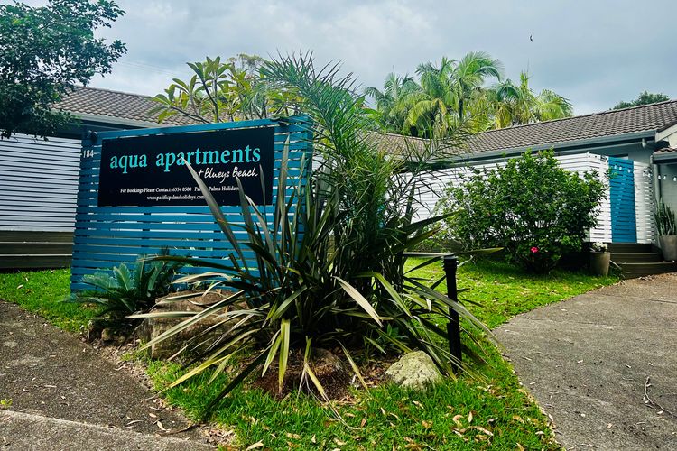 Apartment Entrance with Signage