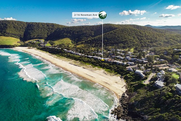 Aerial View of Beachfront Location