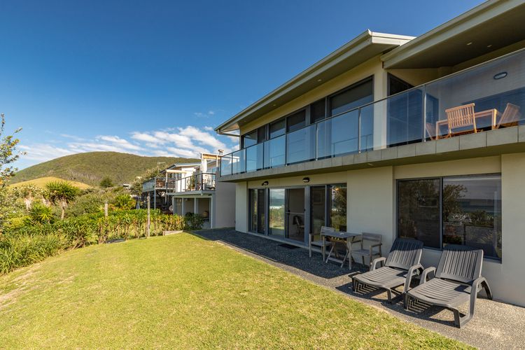 Backyard Lawn and Balcony