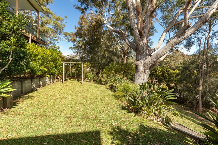 Backyard with Lawn and Trees