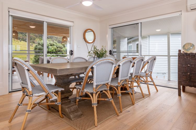 Dining Area with Sliding Door Access