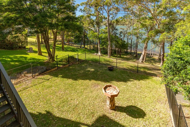 Backyard with Lawn and Trees