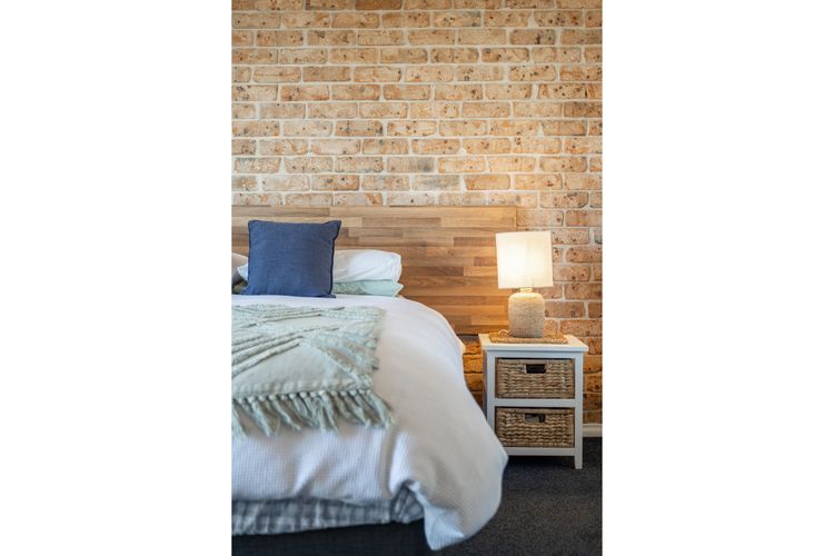 Rustic Brick Bedroom