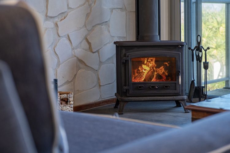 Warm Fireplace Corner