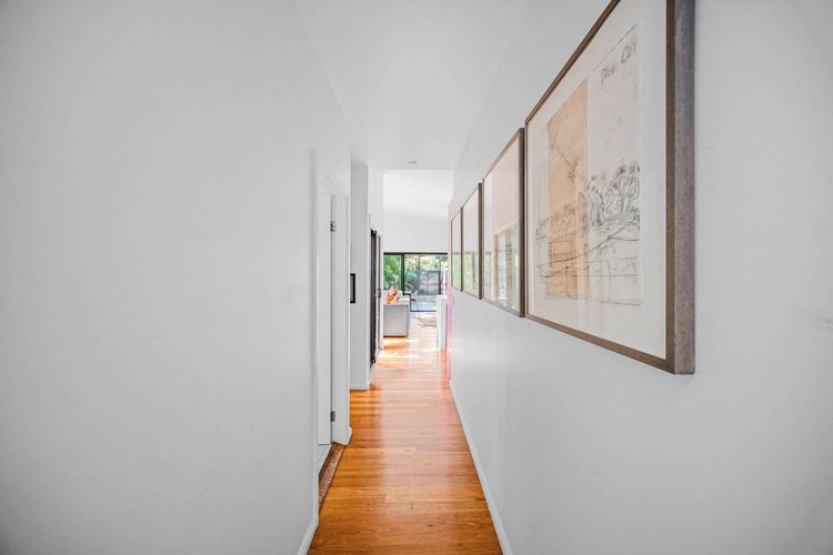 Hallway with Artwork