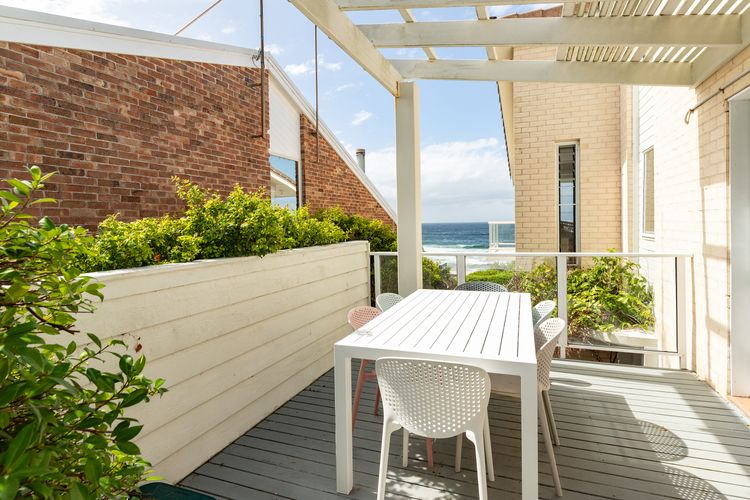 Small Outdoor Patio with Dining Table