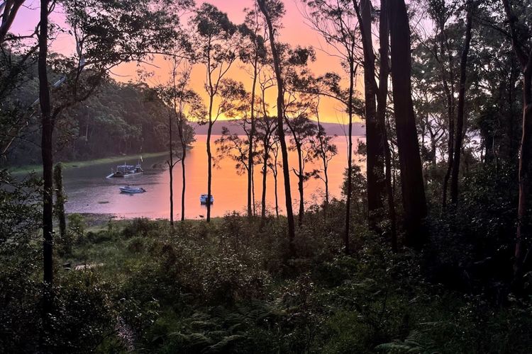 Sunset Over the Lake