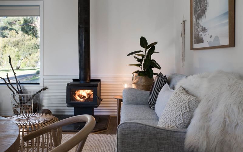Bodhi Cottage Fire Place by Daylesford Country Retreats