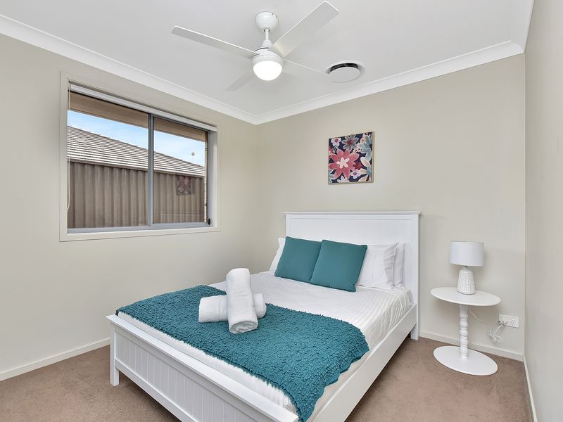 Stylish guest bedroom set up for a restful night