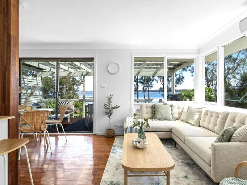Stunning Lakefront Home with Bonus Studio