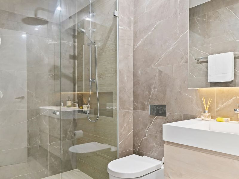 Well-appointed bathroom space